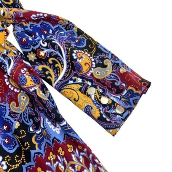 Talbots Shift Multicolor Paisley Dress - Picture 6 of 8